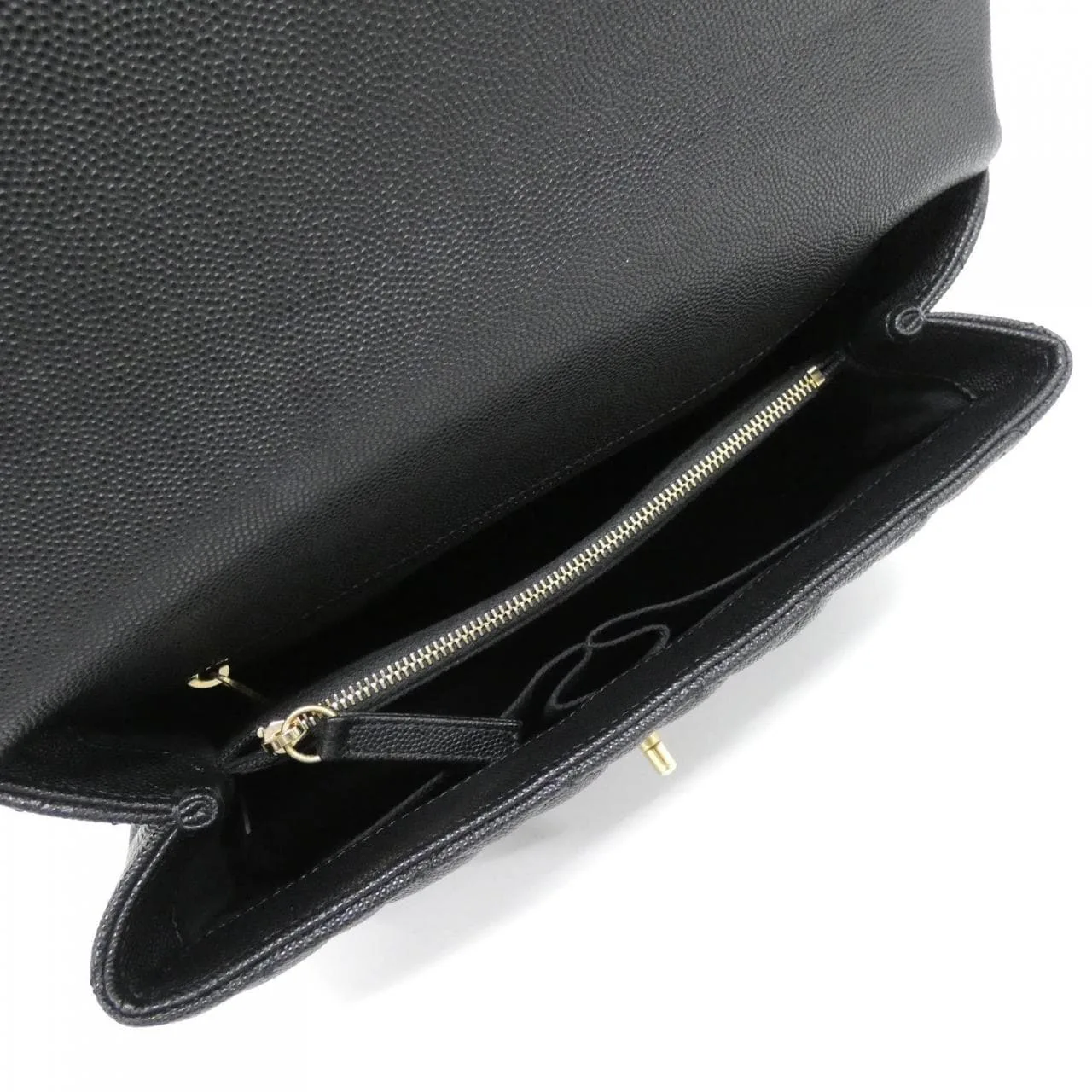 CHANEL Matelasse 92991 Handbag Grained Calfskin Black Grained Calfskin Rank A - Thumbnail 6