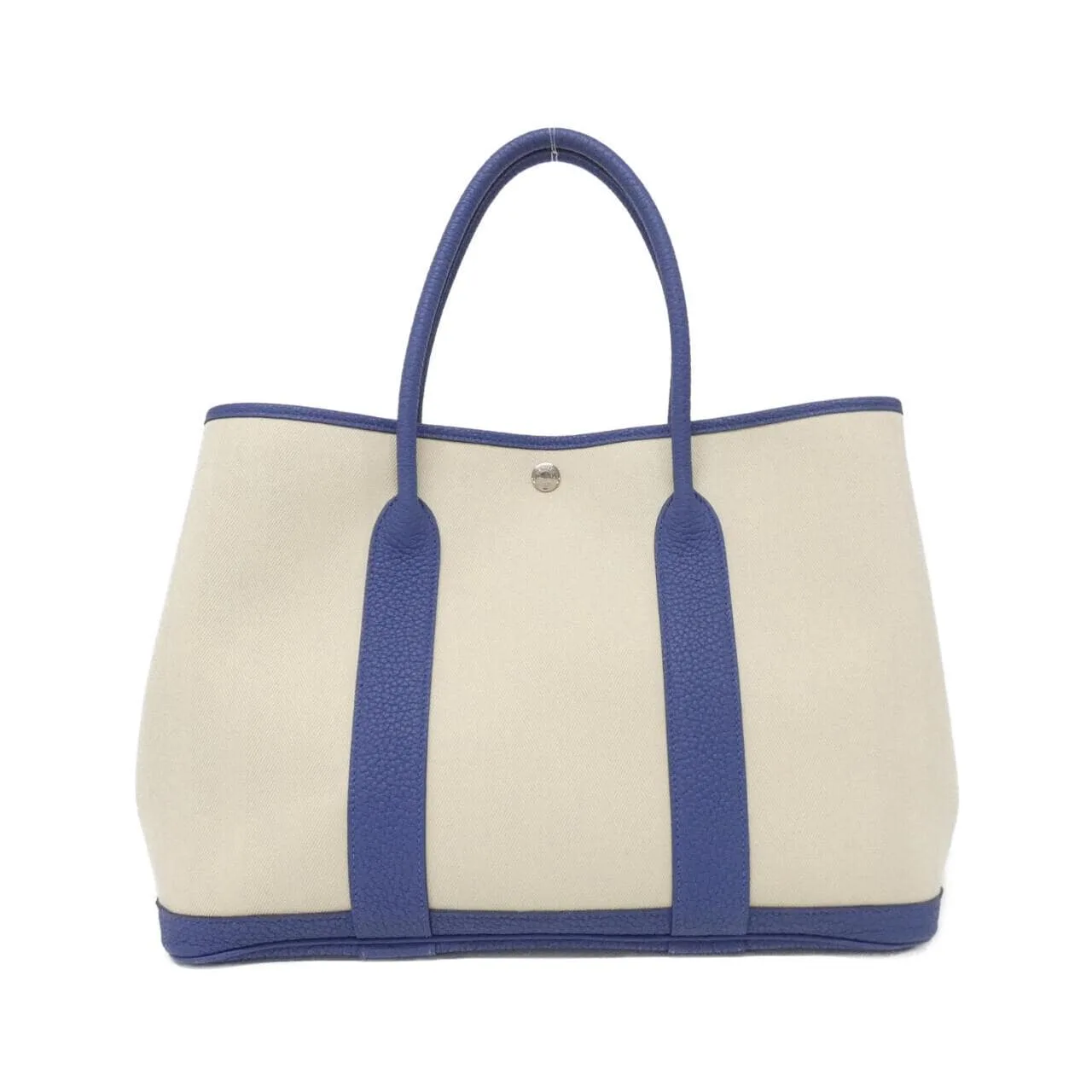HERMES Garden Party 066739CK Tote Blue