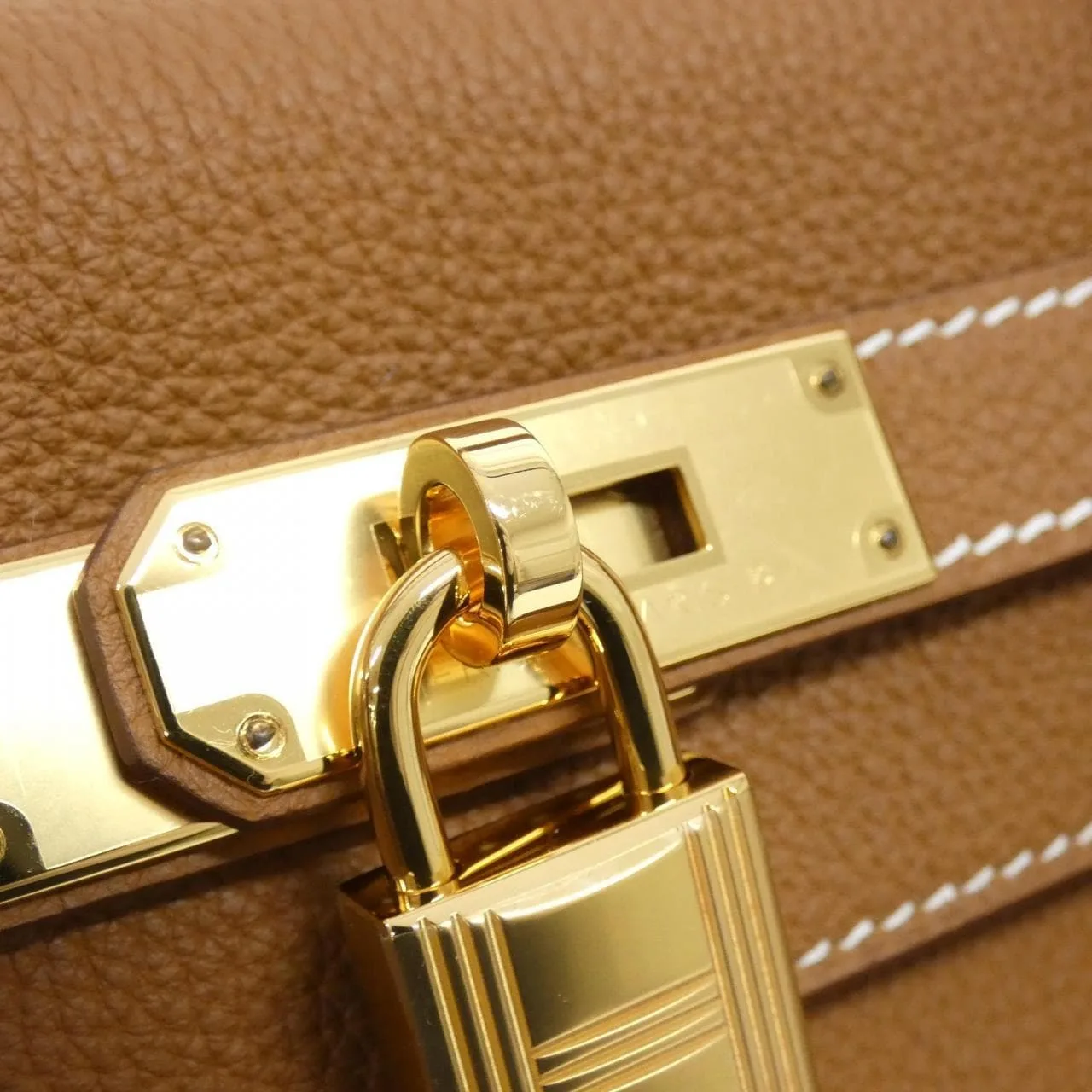 HERMES Kelly 027630CC Handbag Togo Gold Togo Leather Rank A - Thumbnail 5