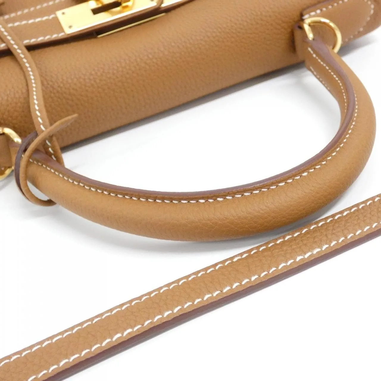 HERMES Kelly 027630CC Handbag Togo Gold Togo Leather Rank A - Thumbnail 7
