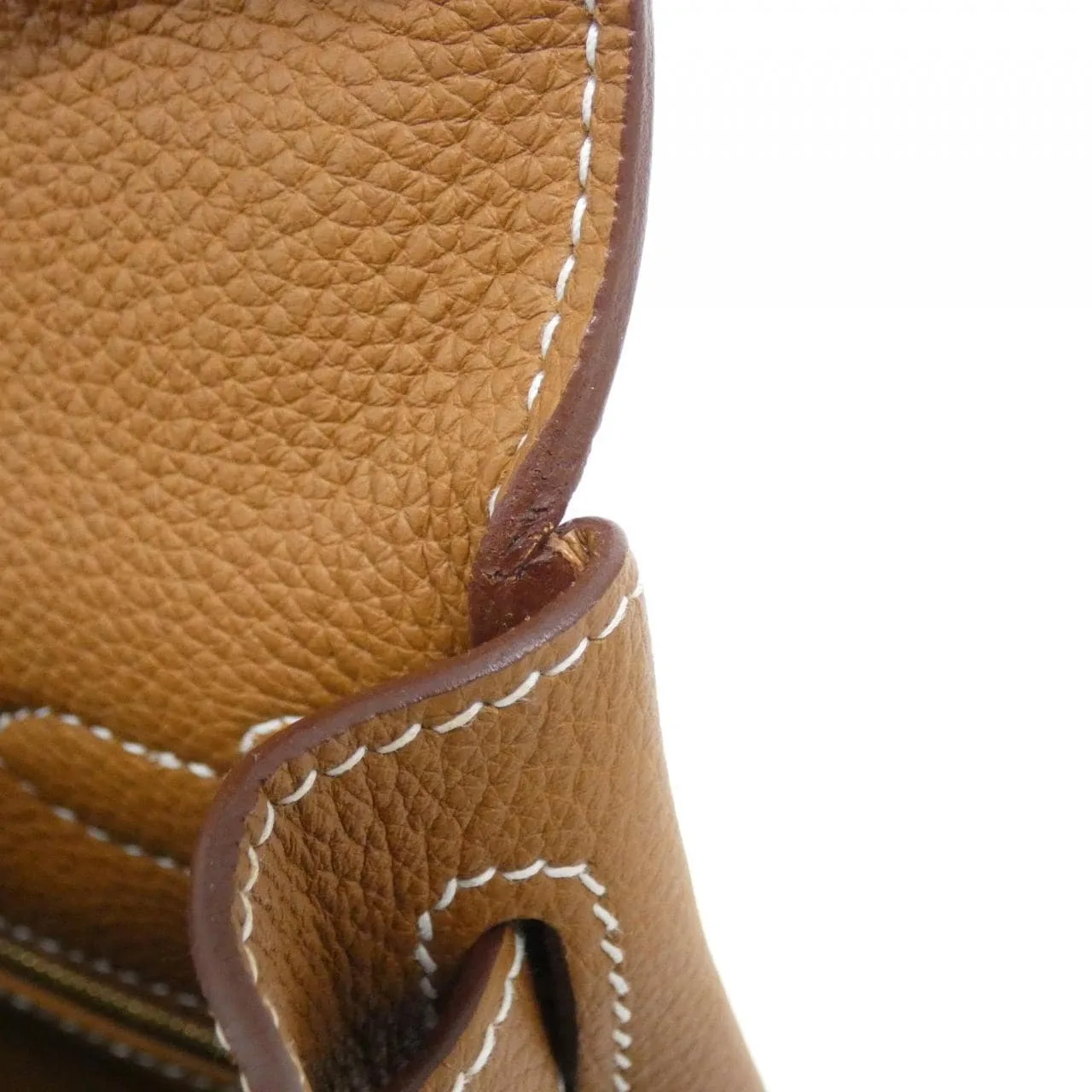 HERMES Kelly 027630CC Handbag Togo Gold Togo Leather Rank A - Thumbnail 9