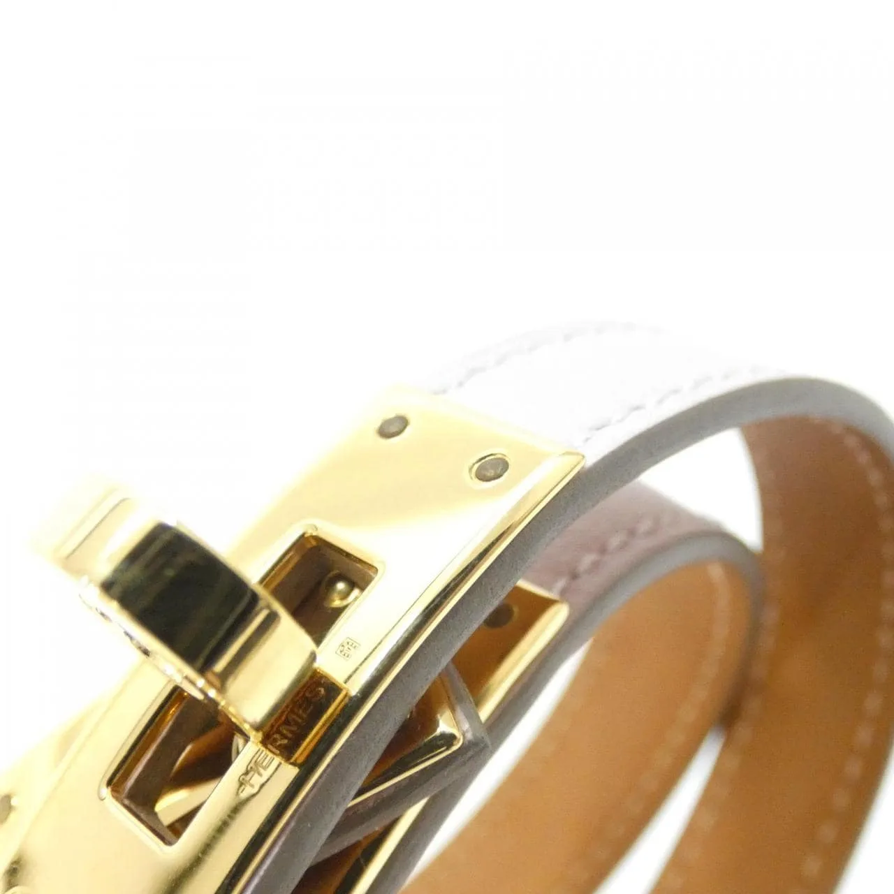 HERMES Kelly 064642CC Accessories Swift 黑色 Swift 皮 中古品A - 縮圖 3