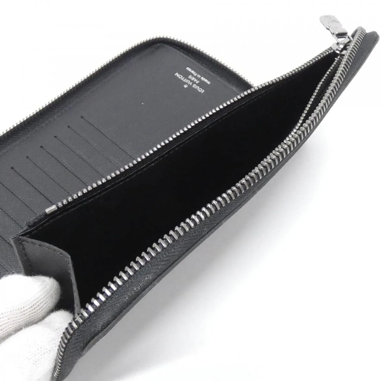 LOUIS VUITTON Eclipse M62295 Wallet Monogram 黑色 Monogram 中古品A - 縮圖 5