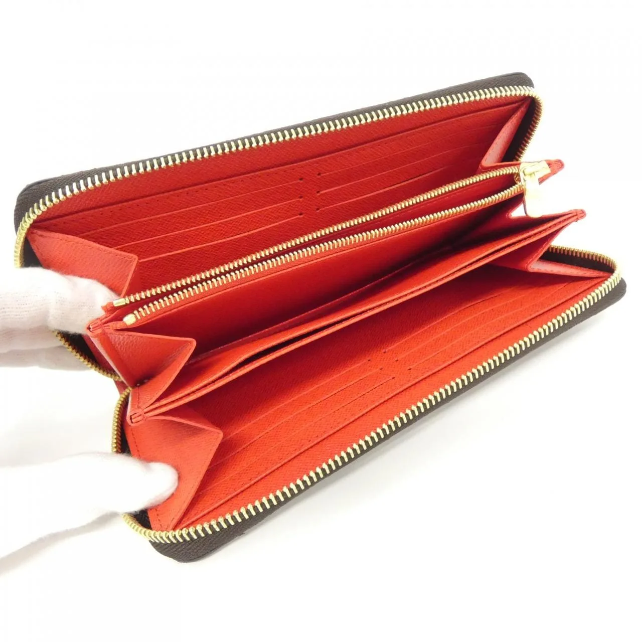 LOUIS VUITTON M41896 Wallet Monogram 黑色 Monogram 中古品A - 縮圖 5