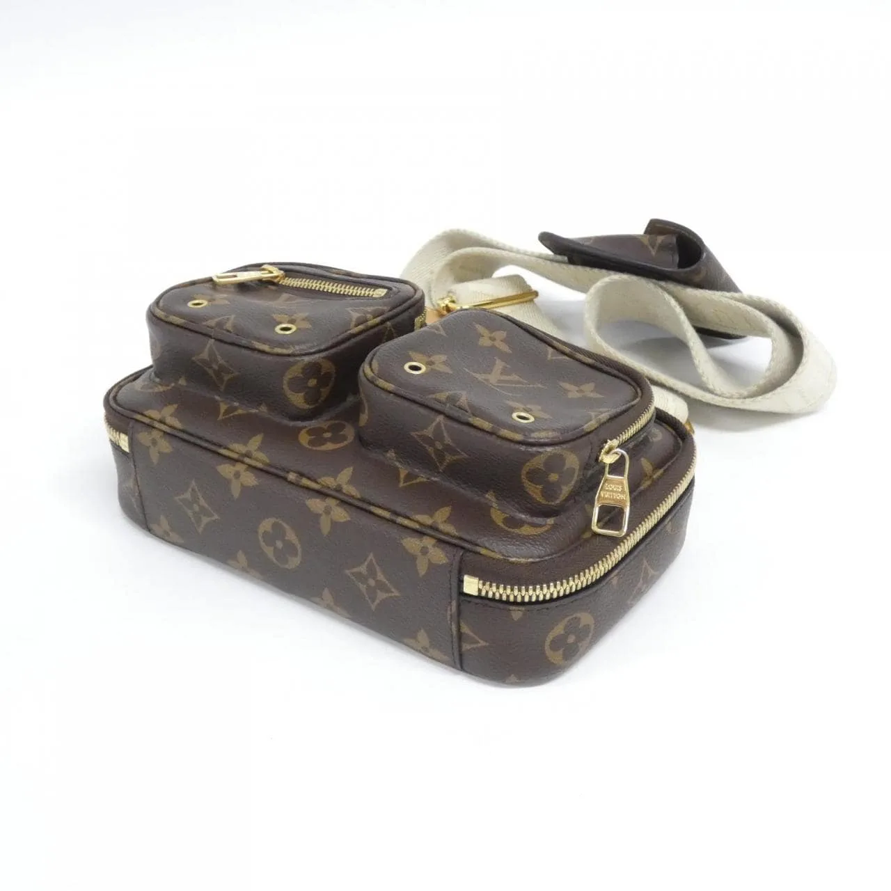LOUIS VUITTON M80446 Shoulder Monogram 黑色 Monogram 中古品A - 縮圖 3