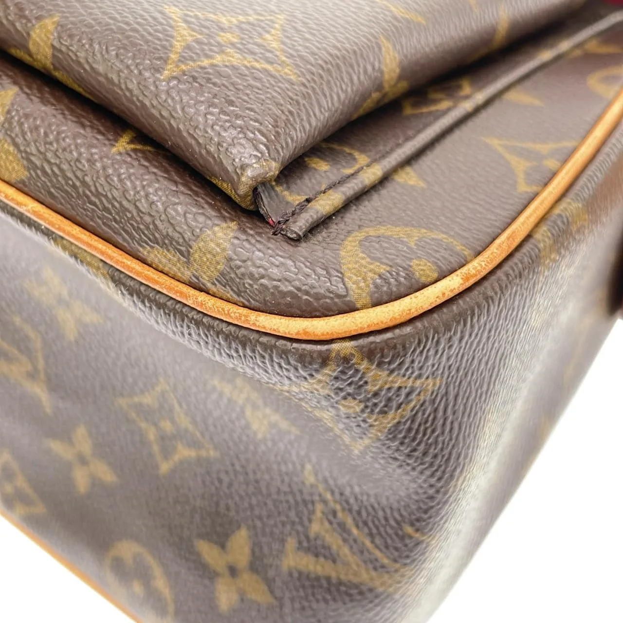 LOUIS VUITTON Viva Cité M51163 Shoulder Monogram 黑色 Monogram 中古品A - 縮圖 3