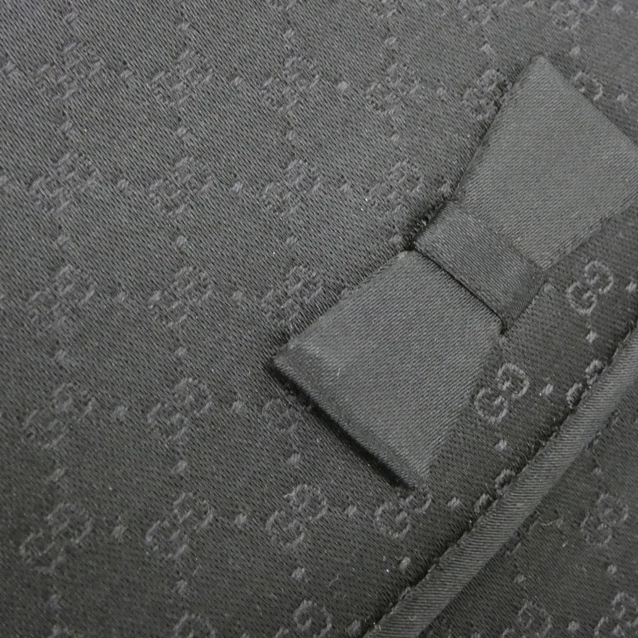 GUCCI 005 142 9348 肩背包 緞面 黑色 緞面 中古品A - 縮圖 4