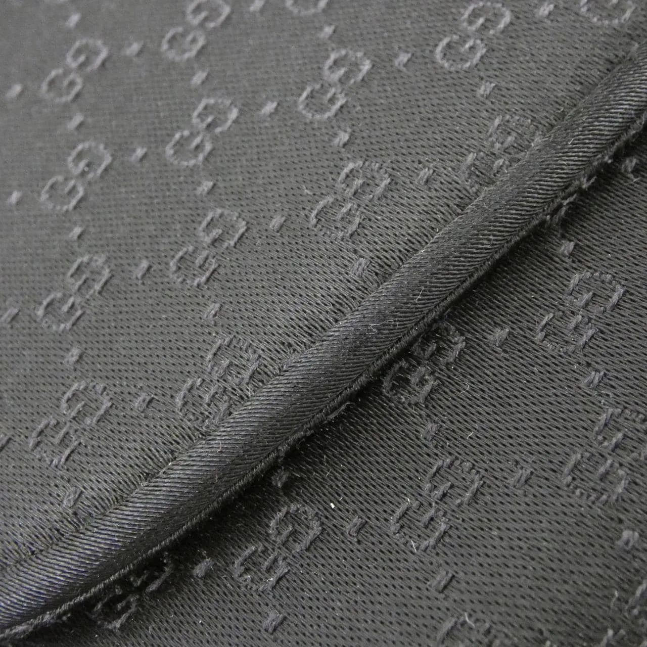 GUCCI 005 142 9348 肩背包 緞面 黑色 緞面 中古品A - 縮圖 5