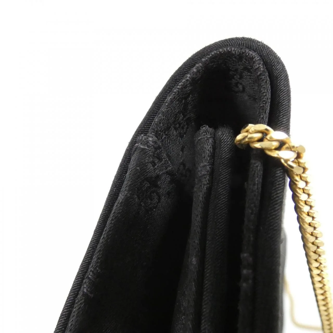 GUCCI 005 142 9348 肩背包 緞面 黑色 緞面 中古品A - 縮圖 6