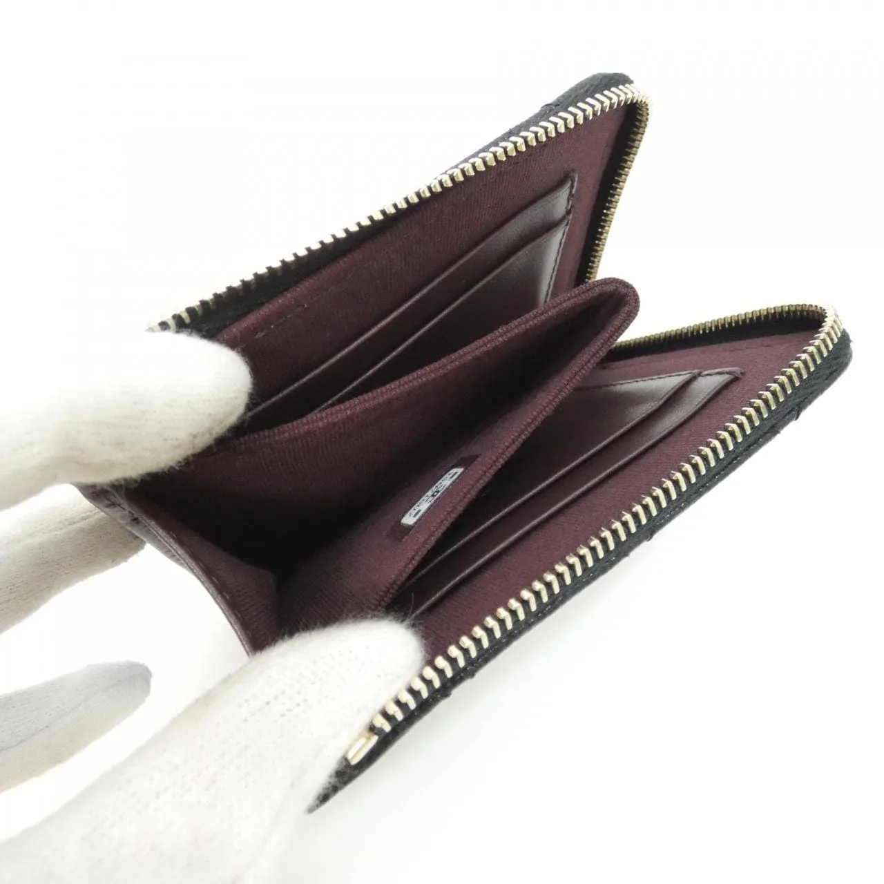 CHANEL Timeless Classic AP3999 Wallet Grained Calfskin 黑色 荔枝紋牛皮 中古品A - 縮圖 5