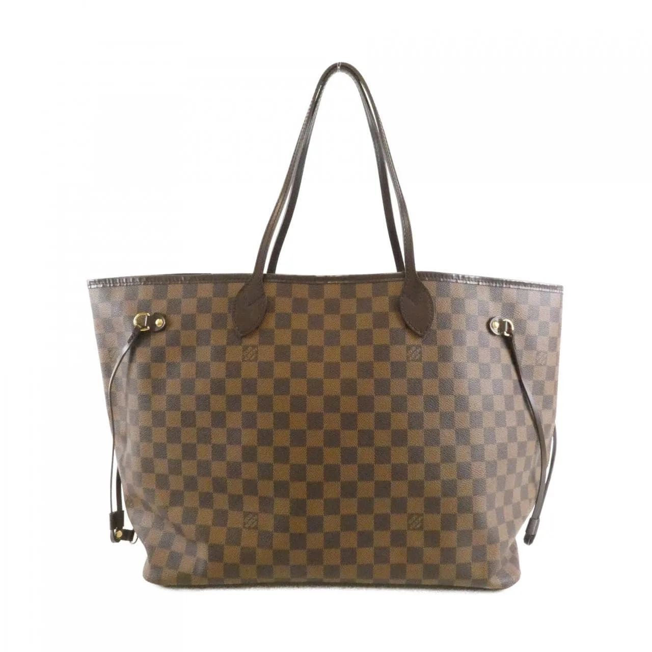 LOUIS VUITTON Neverfull N51106 Tote Damier Black