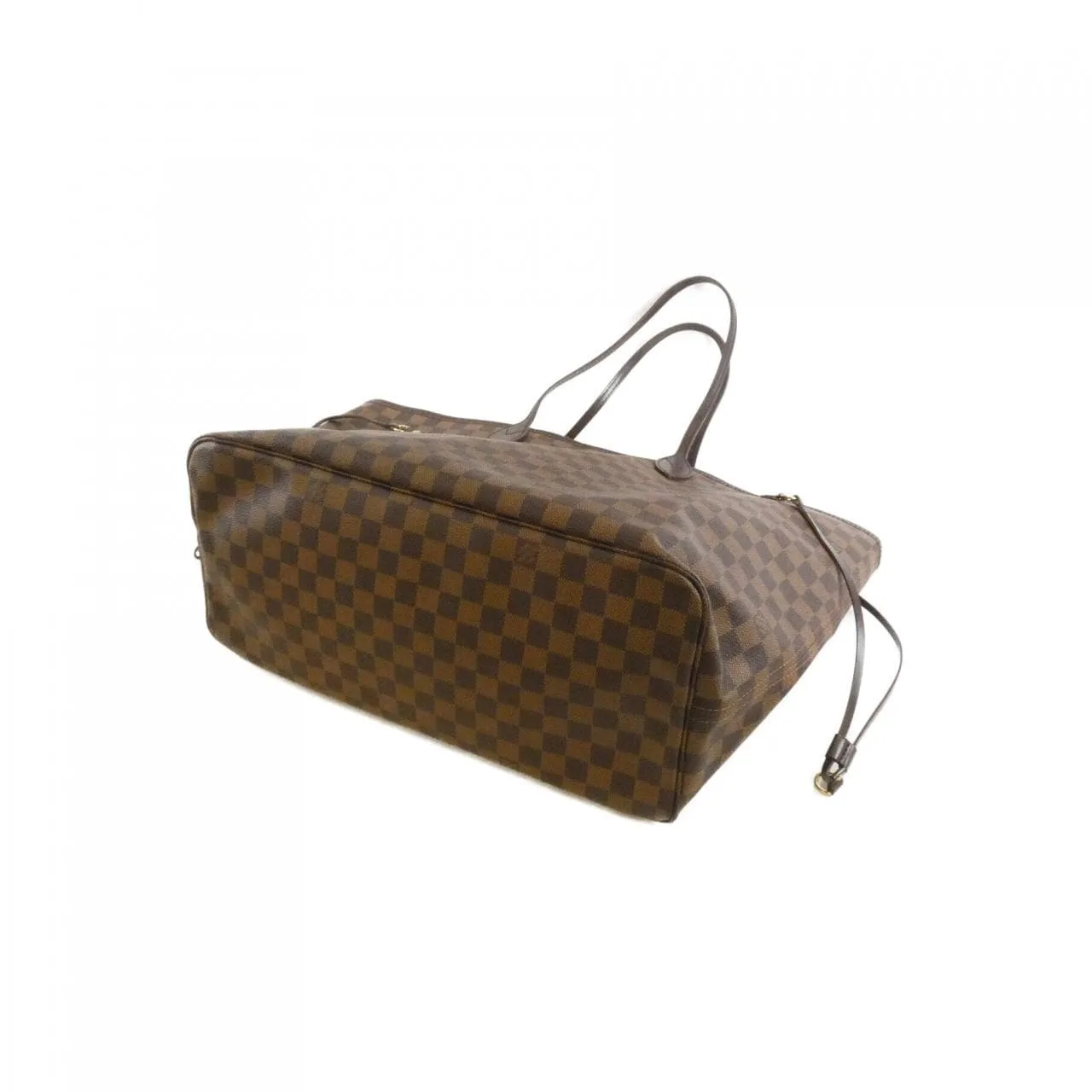 LOUIS VUITTON Neverfull N51106 Tote Damier 黑色 Damier 中古品B - 縮圖 2