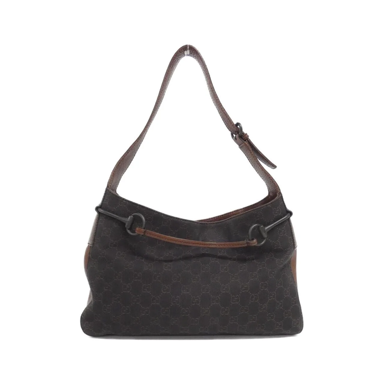 GUCCI 101975 肩背包 牛仔布 棕色 牛仔布 中古品A - 縮圖 2