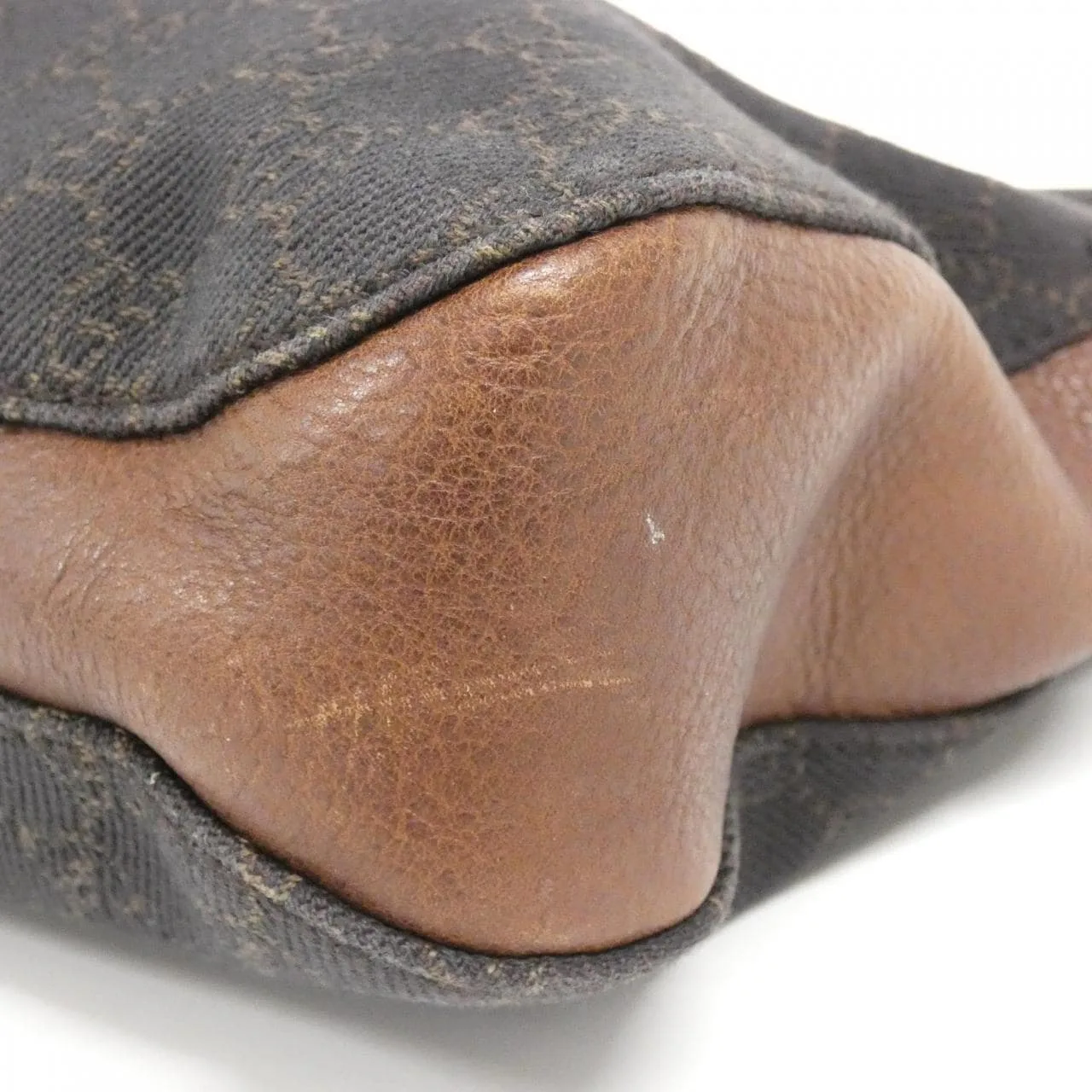 GUCCI 101975 肩背包 牛仔布 棕色 牛仔布 中古品A - 縮圖 3