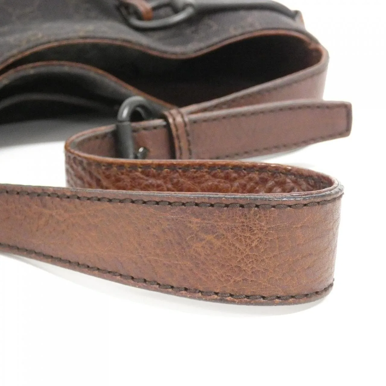 GUCCI 101975 肩背包 牛仔布 棕色 牛仔布 中古品A - 縮圖 7