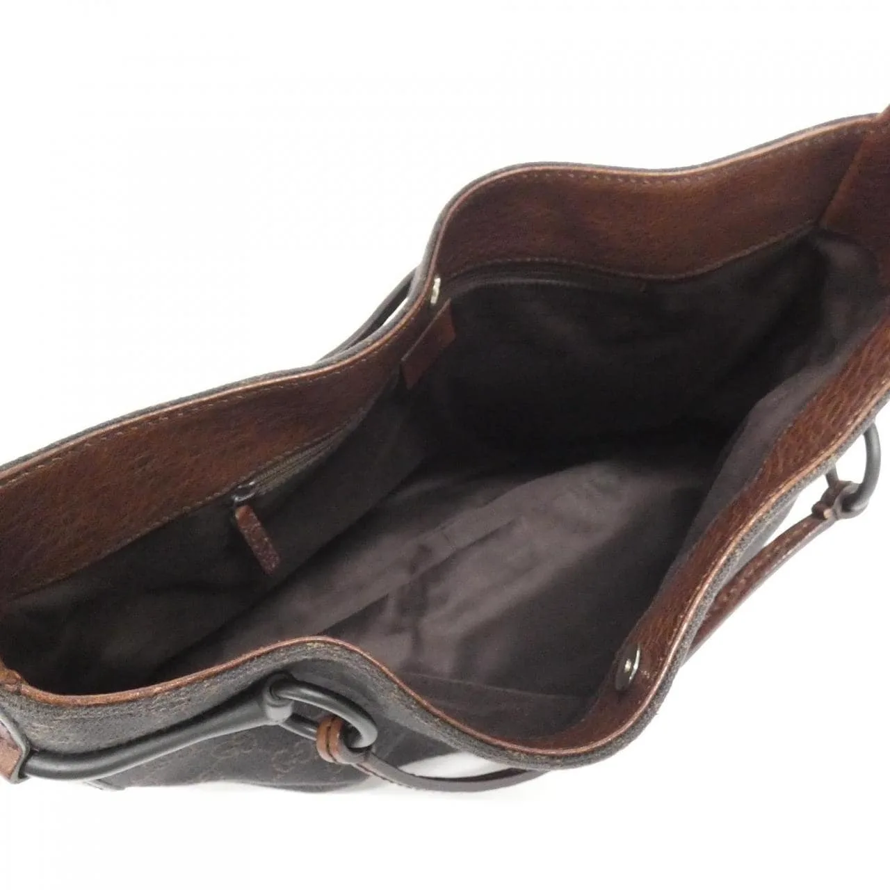 GUCCI 101975 肩背包 牛仔布 棕色 牛仔布 中古品A - 縮圖 8