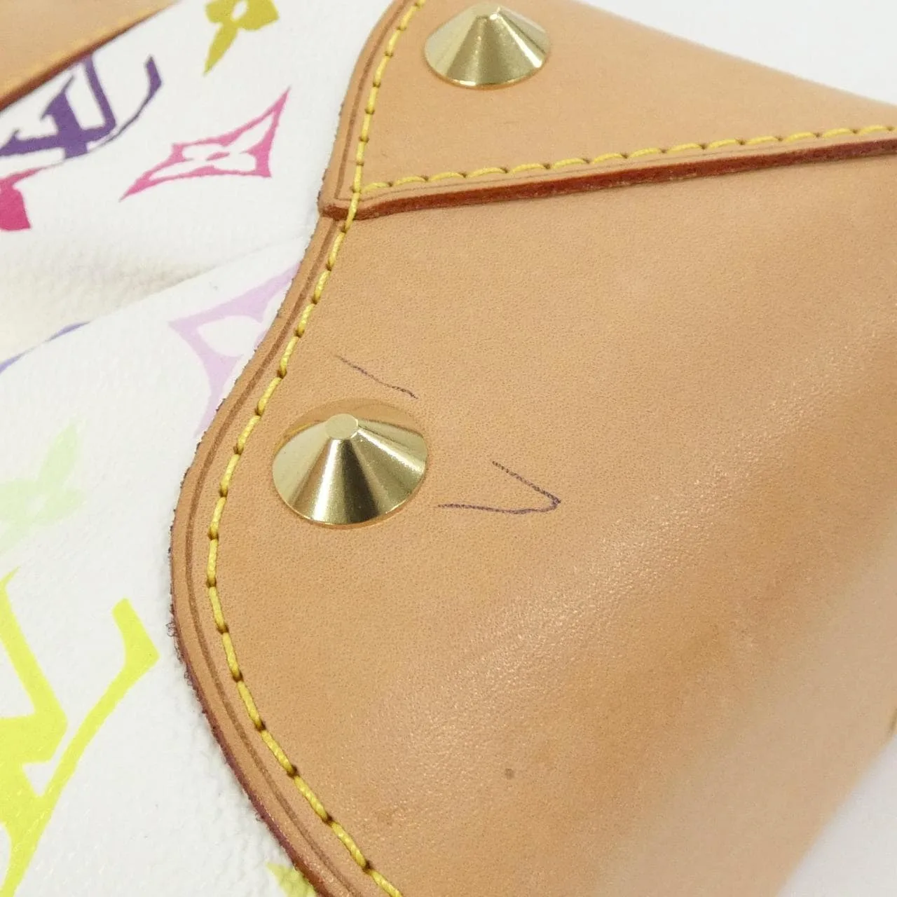 LOUIS VUITTON M40255 Handbag Canvas Multicolor 帆布 中古品A - 縮圖 3