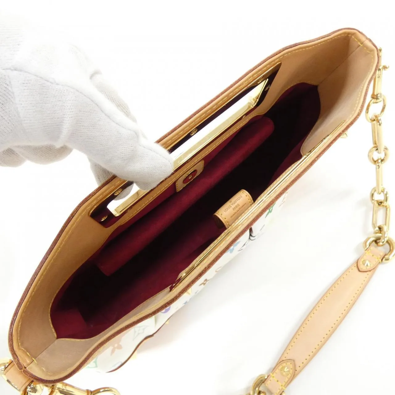 LOUIS VUITTON M40255 Handbag Canvas Multicolor 帆布 中古品A - 縮圖 8