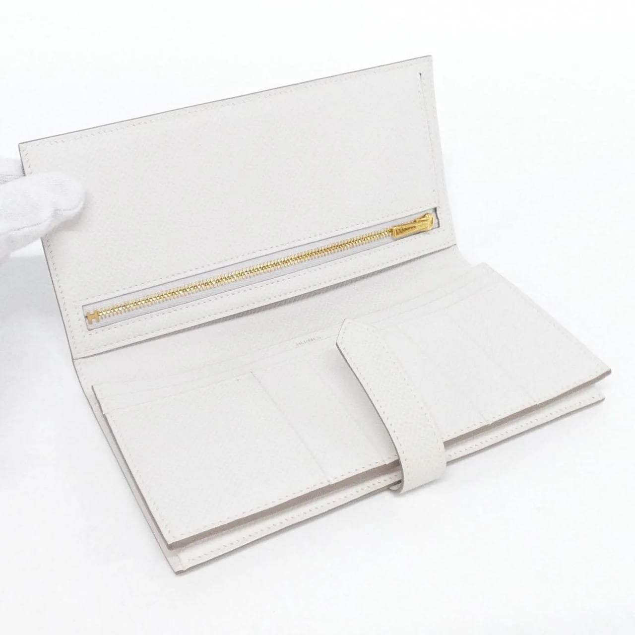 HERMES 039785CC Wallet Epsom Black Epsom Leather Rank A - Thumbnail 4