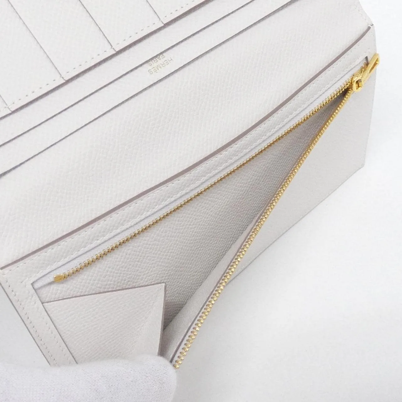 HERMES 039785CC Wallet Epsom Black Epsom Leather Rank A - Thumbnail 5