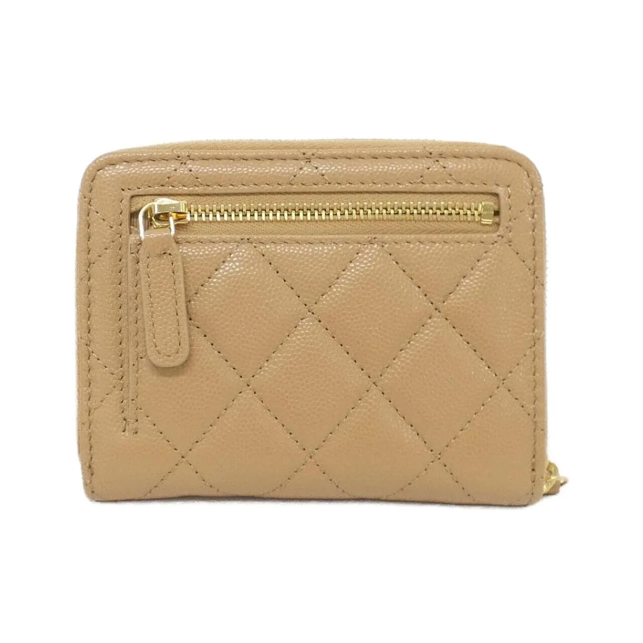 CHANEL AP5016 Wallet Grained Calfskin 米色 荔枝紋牛皮 中古品A - 縮圖 2