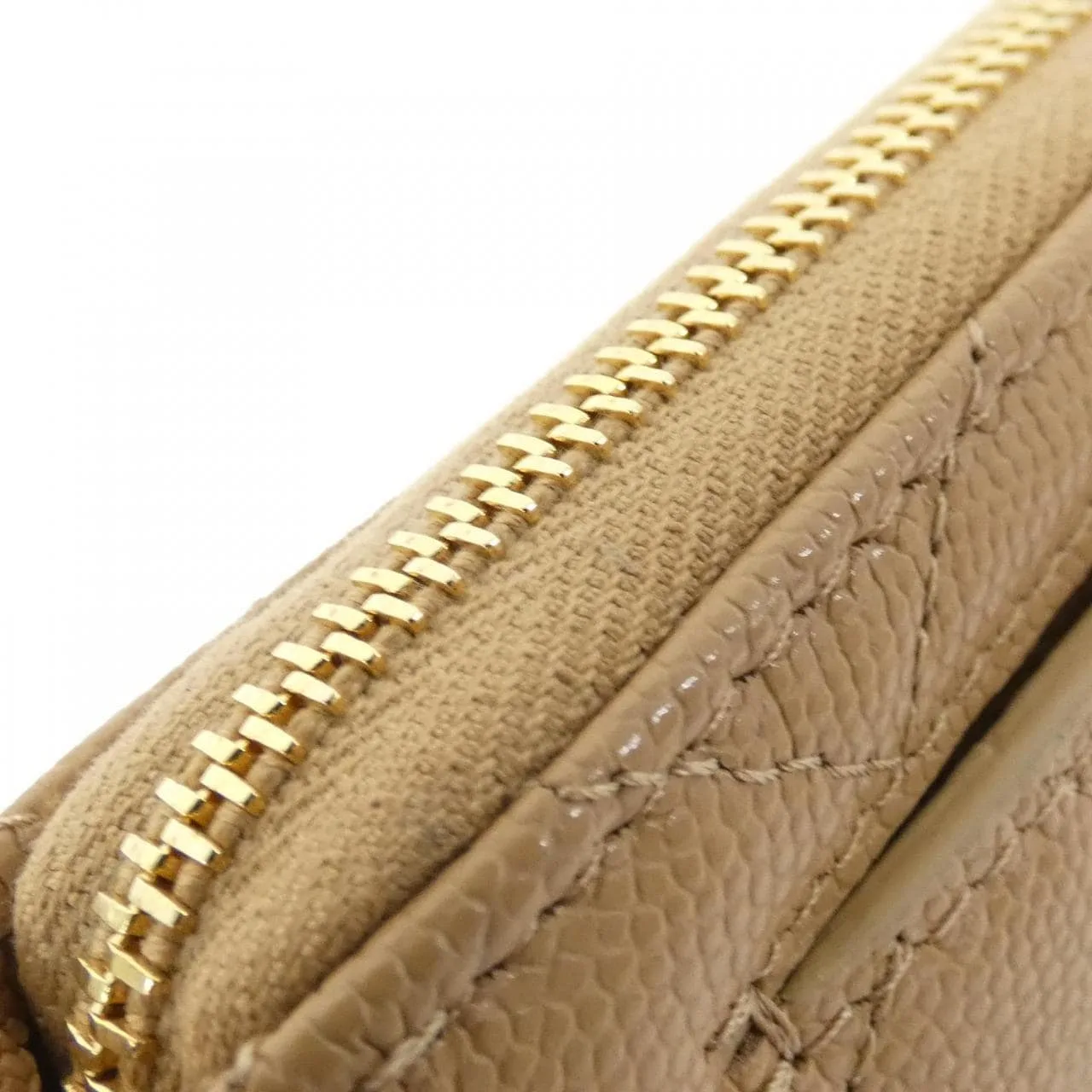 CHANEL AP5016 Wallet Grained Calfskin 米色 荔枝紋牛皮 中古品A - 縮圖 5