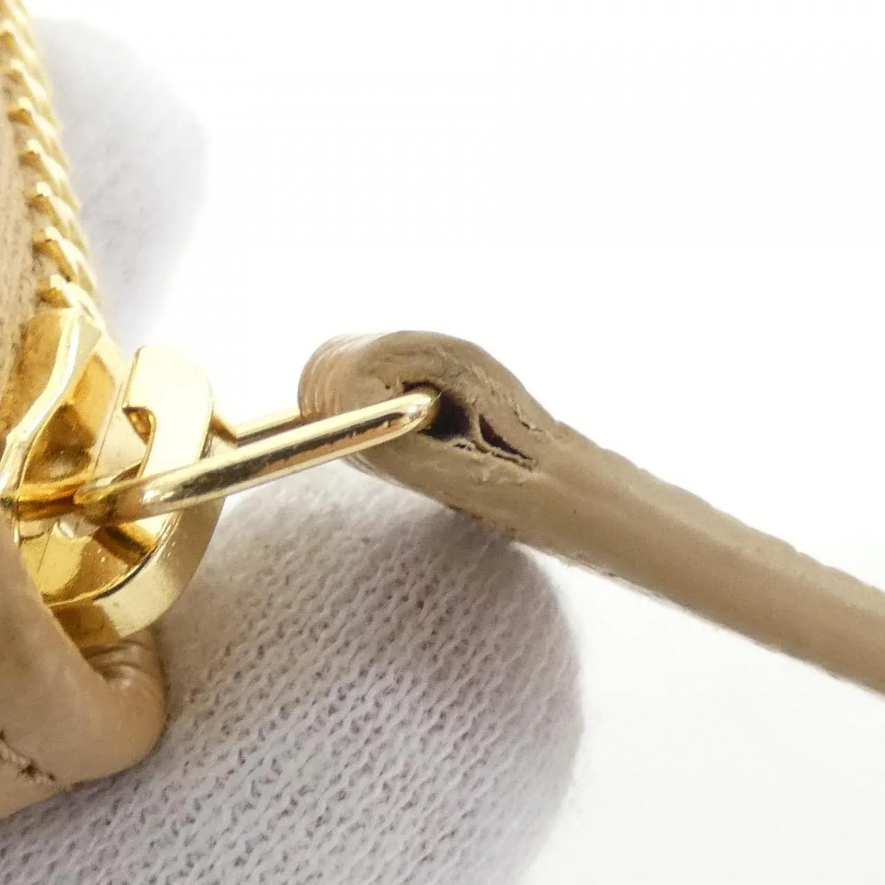 CHANEL AP5016 Wallet Grained Calfskin 米色 荔枝紋牛皮 中古品A - 縮圖 6