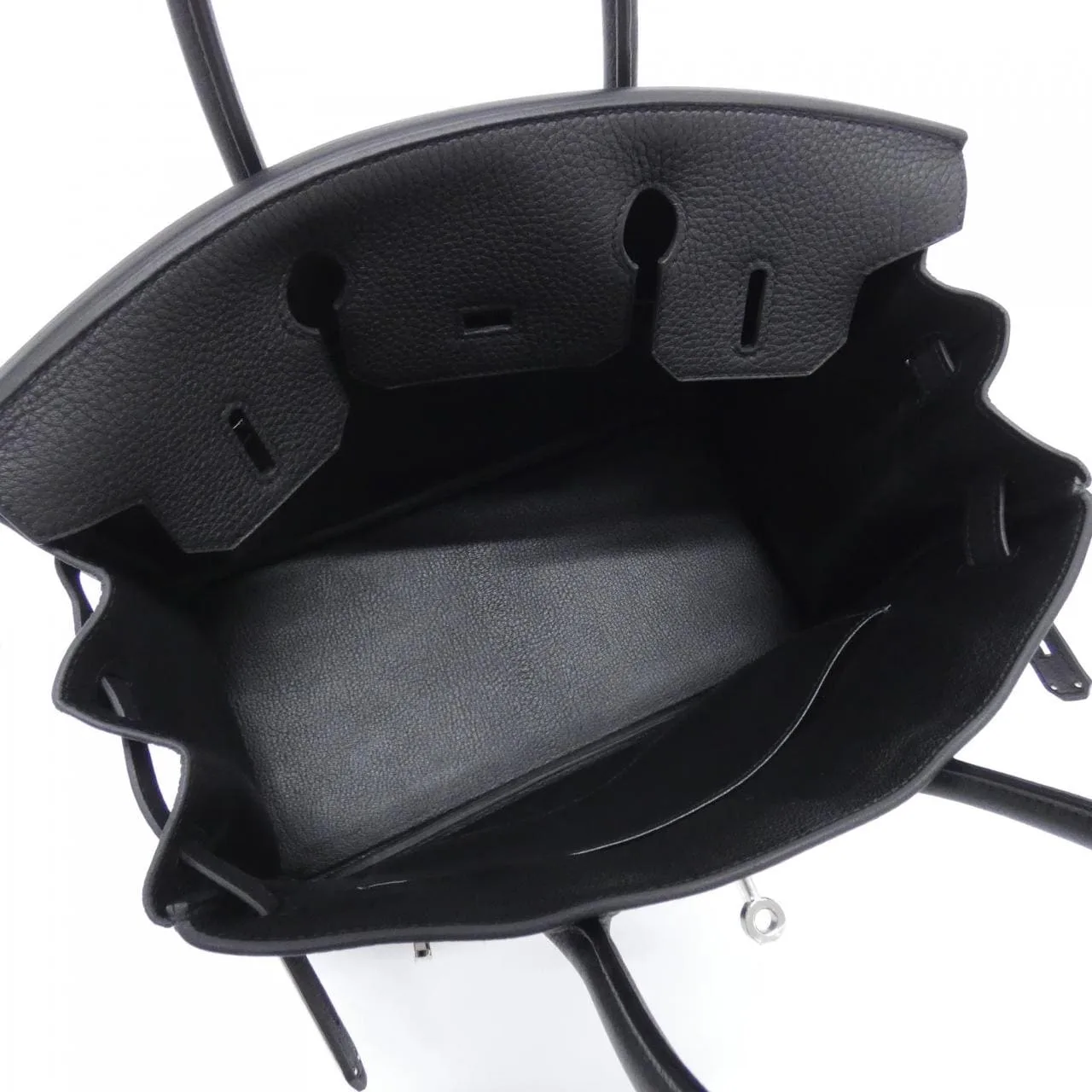 HERMES Birkin 030520CK Handbag Togo Black Togo Leather Unused - Thumbnail 6