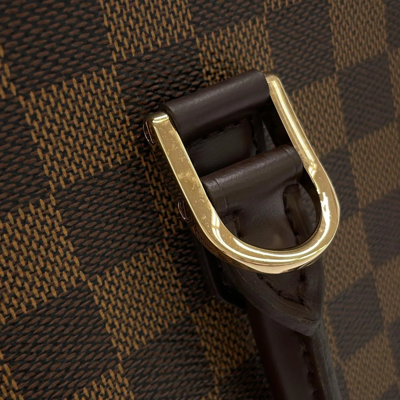 LOUIS VUITTON N51155 Handbag Damier 黑色 Damier 中古品A - 縮圖 6