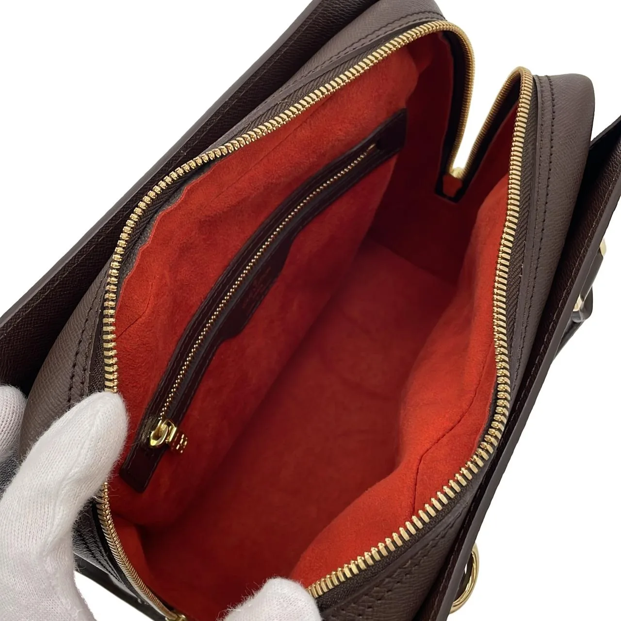 LOUIS VUITTON N51155 Handbag Damier 黑色 Damier 中古品A - 縮圖 8