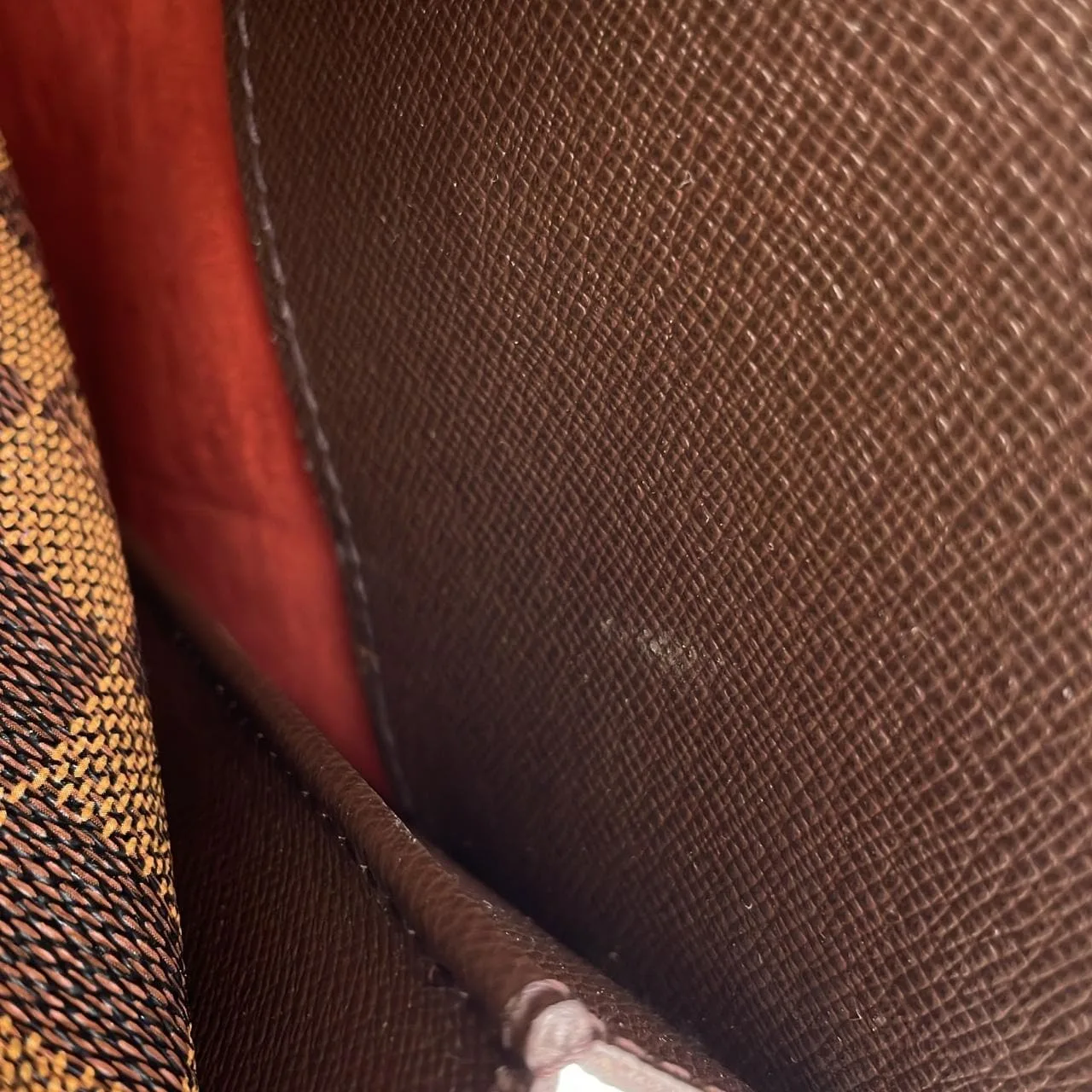 LOUIS VUITTON N51155 Handbag Damier 黑色 Damier 中古品A - 縮圖 9