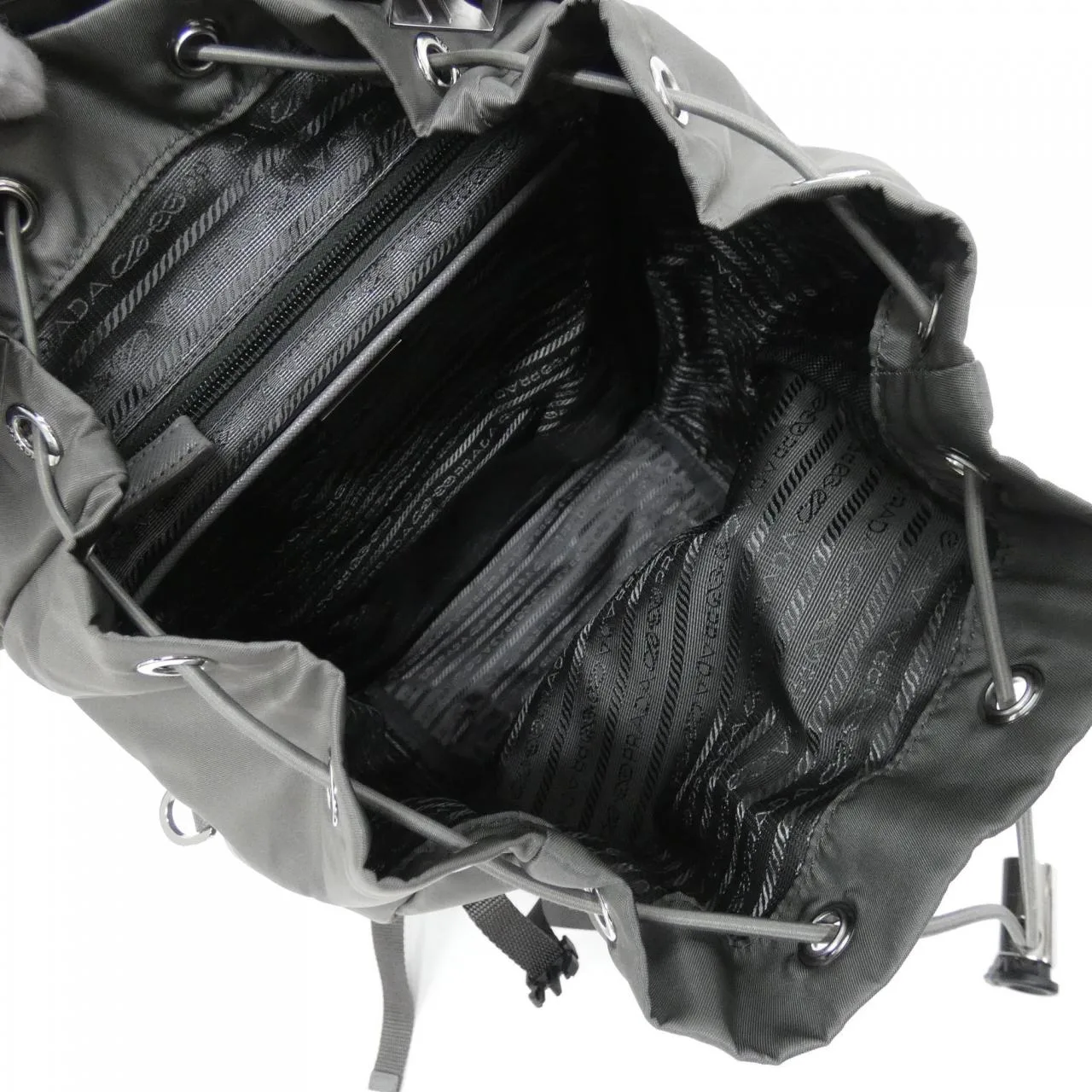 PRADA 1BZ039 Backpack 黑色 中古品A - 縮圖 8