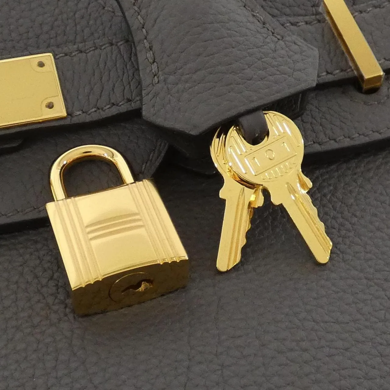 HERMES Birkin 027633CC Handbag Togo 黑色 Togo 牛皮 中古品A - 縮圖 6