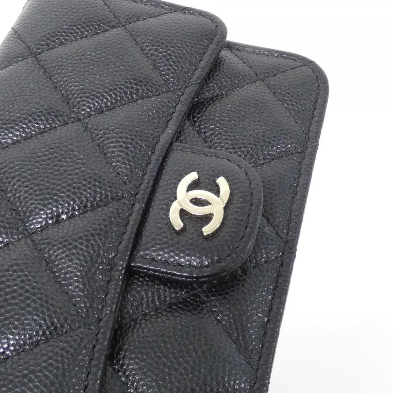 CHANEL Timeless Classic AP2727 Wallet Grained Calfskin 黑色 荔枝紋牛皮 中古品A - 縮圖 4