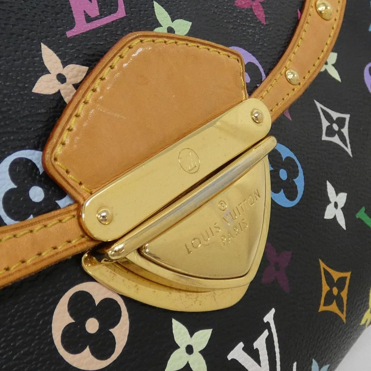 LOUIS VUITTON M40204 Handbag Canvas Multicolor 帆布 中古品A - 縮圖 4
