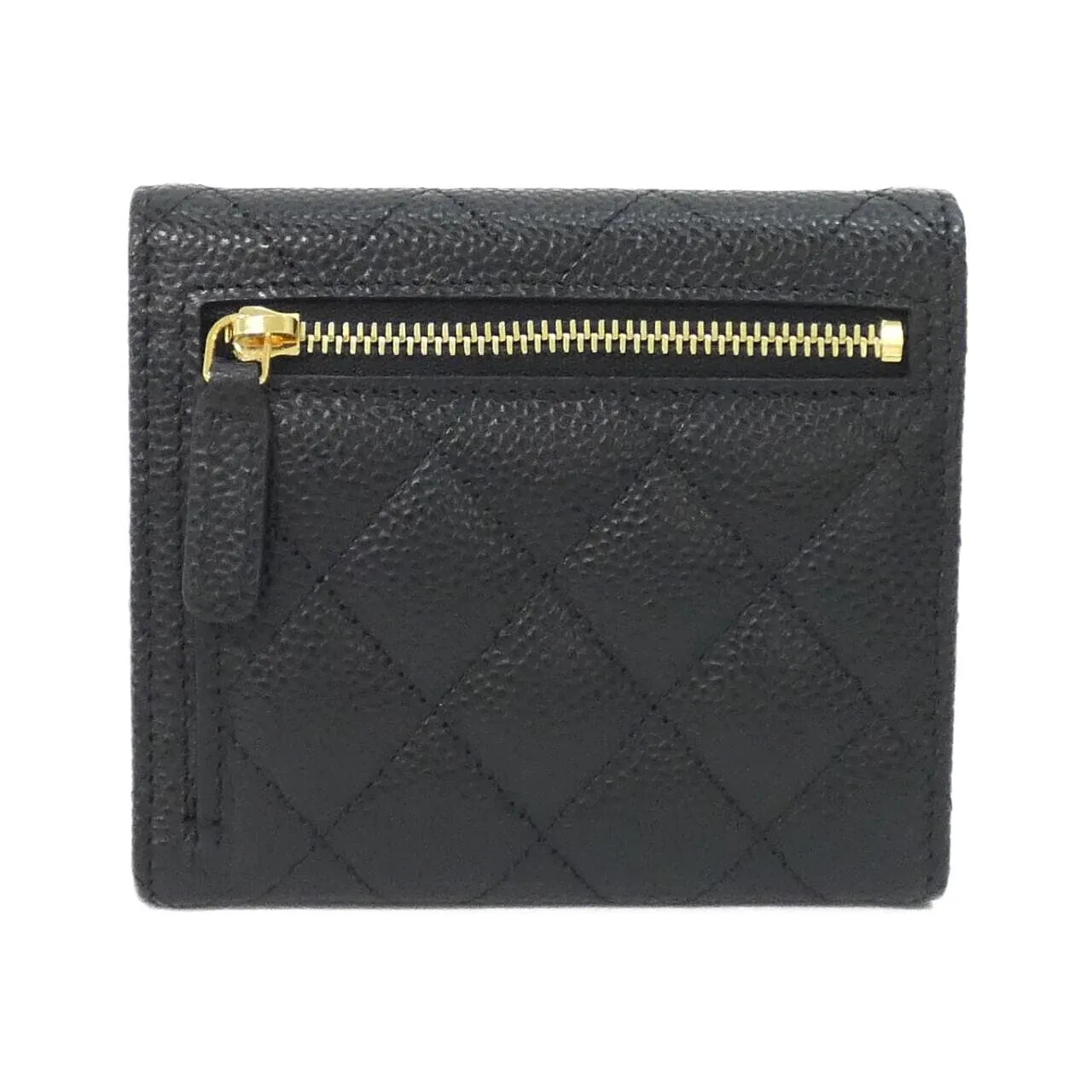 CHANEL Timeless Classic AP0231 Wallet Grained Calfskin 黑色 荔枝紋牛皮 中古品A - 縮圖 2