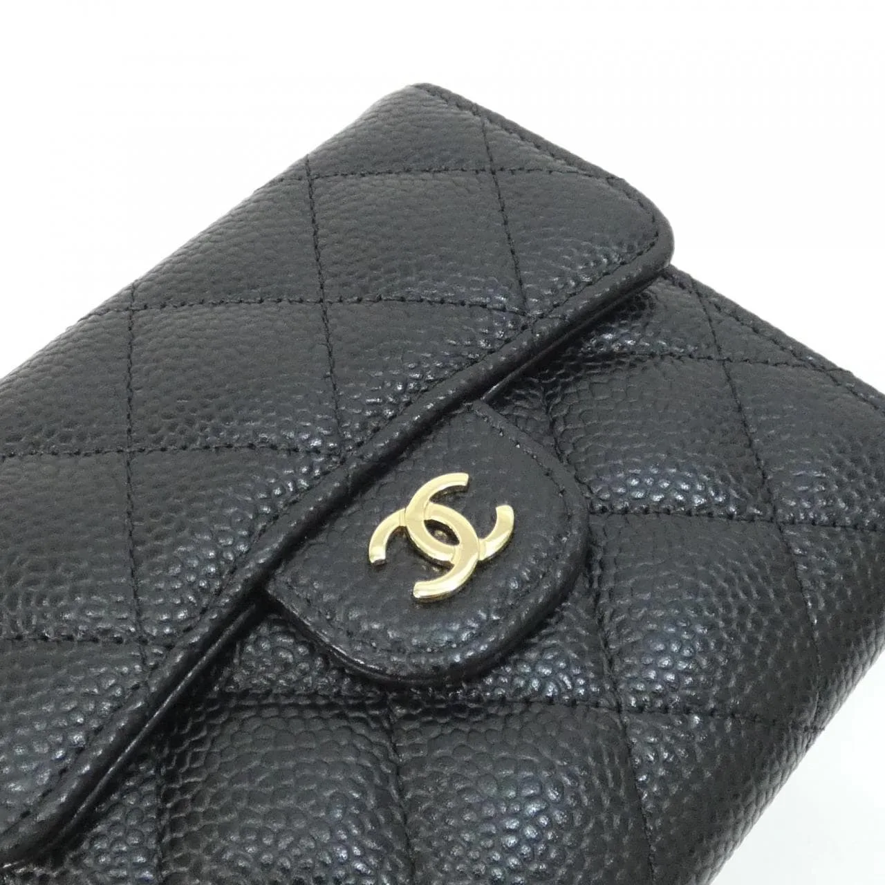 CHANEL Timeless Classic AP0231 Wallet Grained Calfskin 黑色 荔枝紋牛皮 中古品A - 縮圖 3