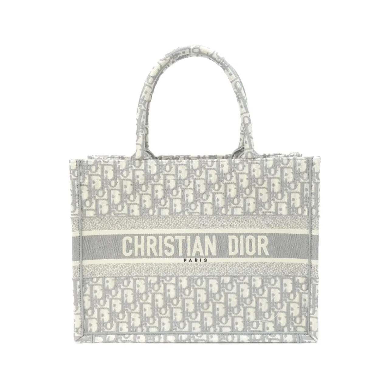 DIOR Book Tote M1296ZRIW Tote Canvas Grey