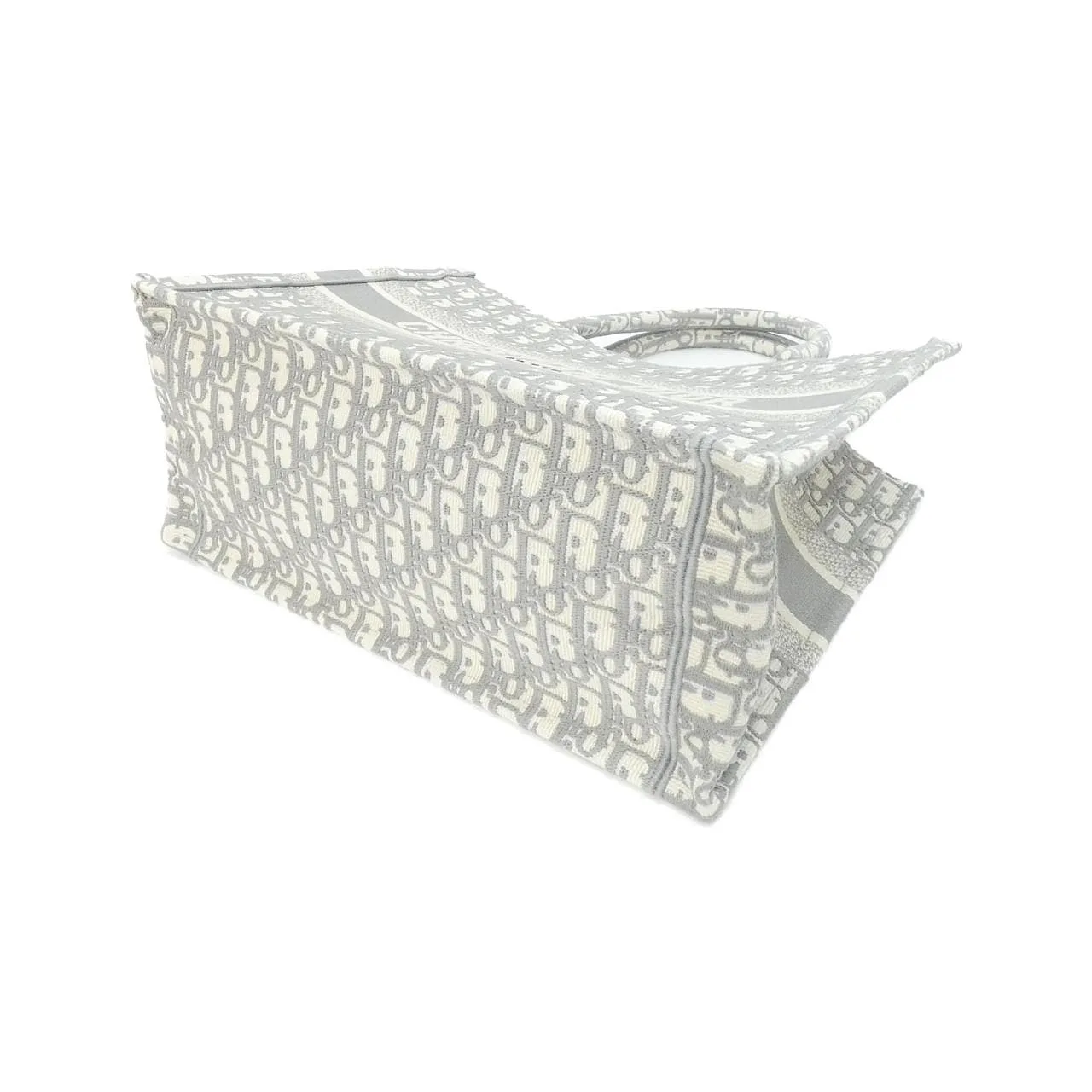 DIOR Book Tote M1296ZRIW Tote Canvas 灰色 帆布 未使用品 - 縮圖 3