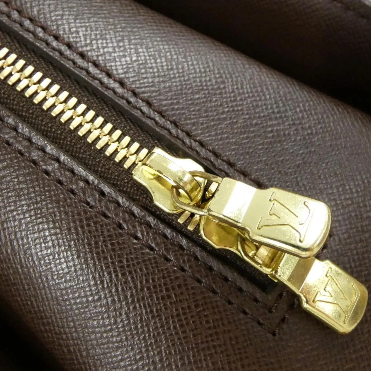 LOUIS VUITTON N51155 Handbag Damier 黑色 Damier 中古品A - 縮圖 6