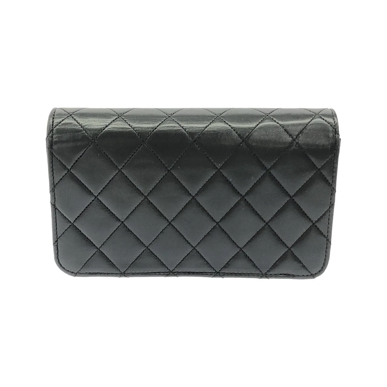CHANEL Shoulder Lambskin Black Lambskin Rank A - Thumbnail 2