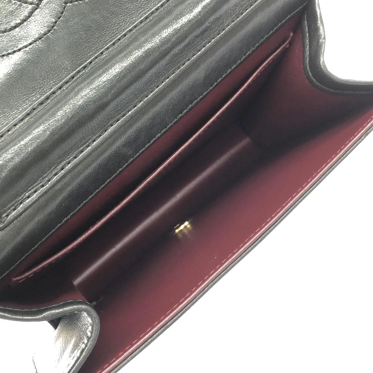 CHANEL Shoulder Lambskin Black Lambskin Rank A - Thumbnail 6