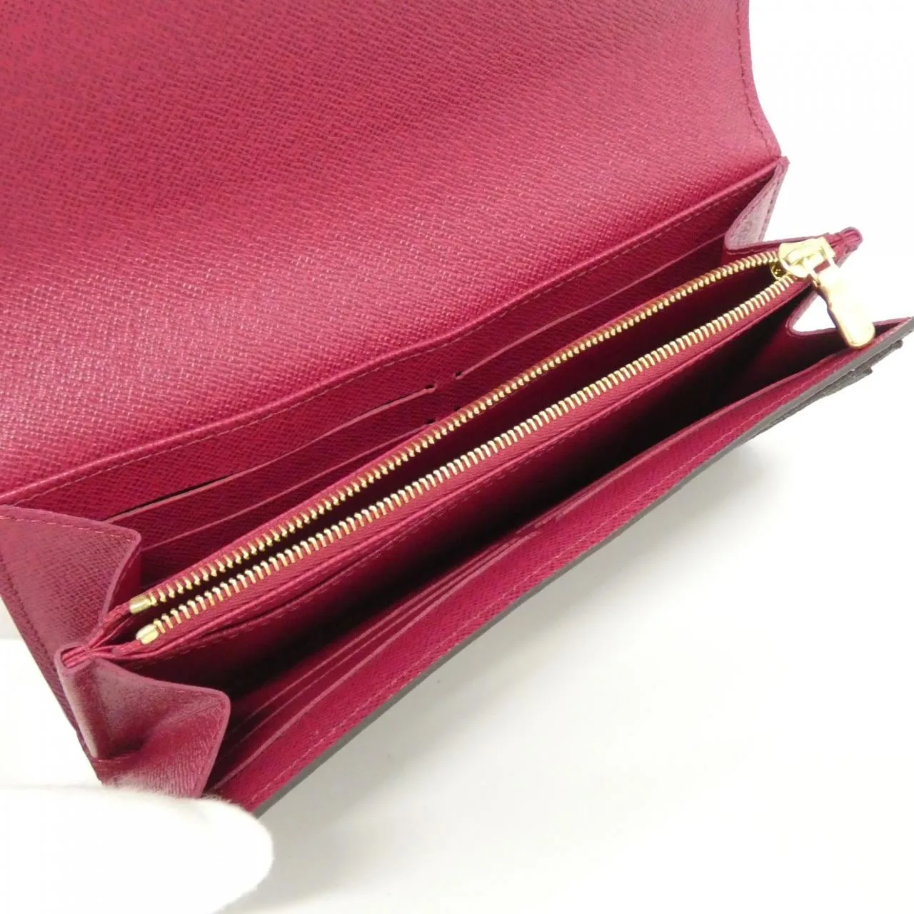 LOUIS VUITTON M62234 Wallet Monogram 黑色 Monogram 中古品A - 縮圖 4