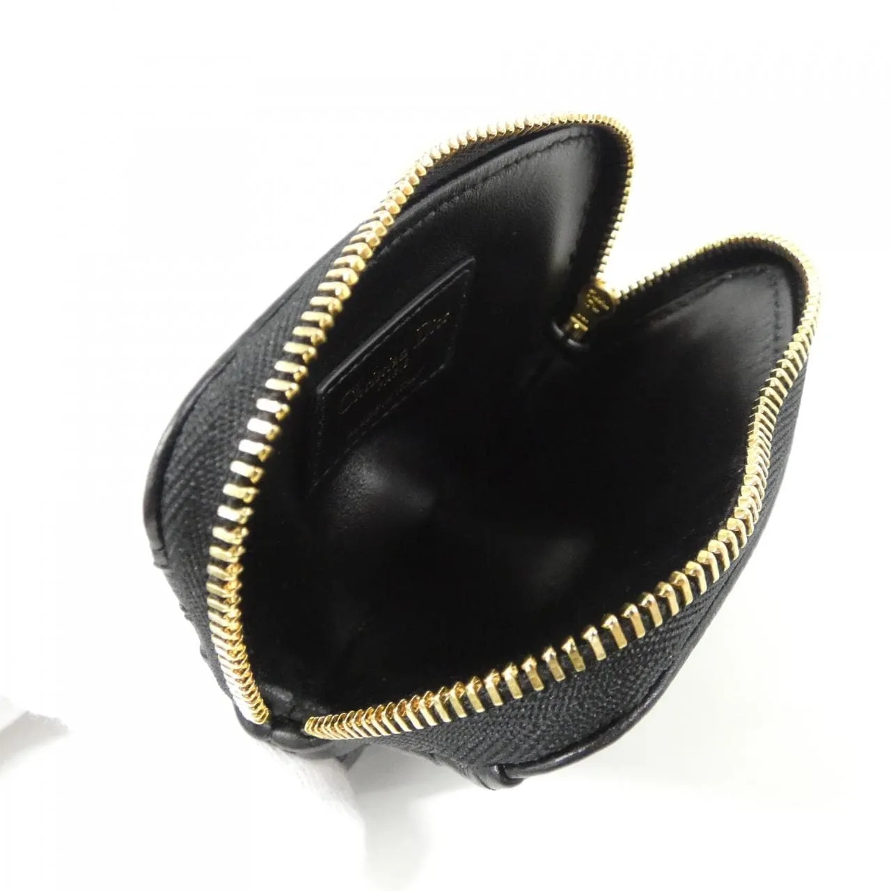 DIOR Caro S5177UWHC Coin Case 黑色 中古品A - 縮圖 4