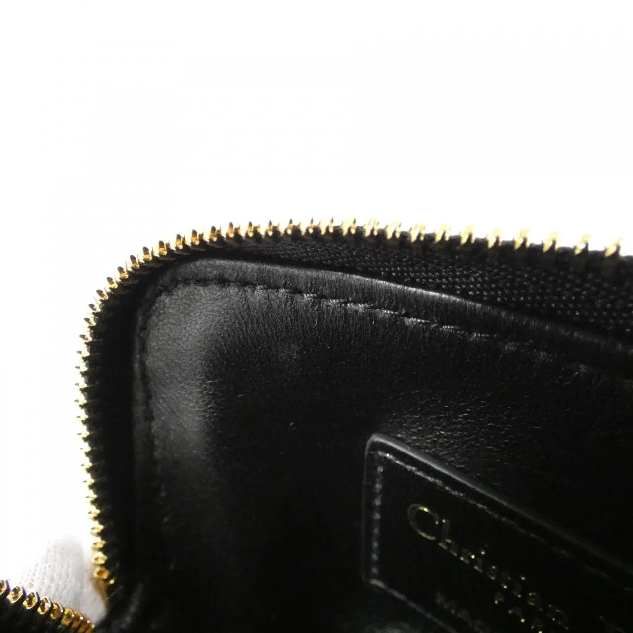 DIOR Caro S5177UWHC Coin Case 黑色 中古品A - 縮圖 5