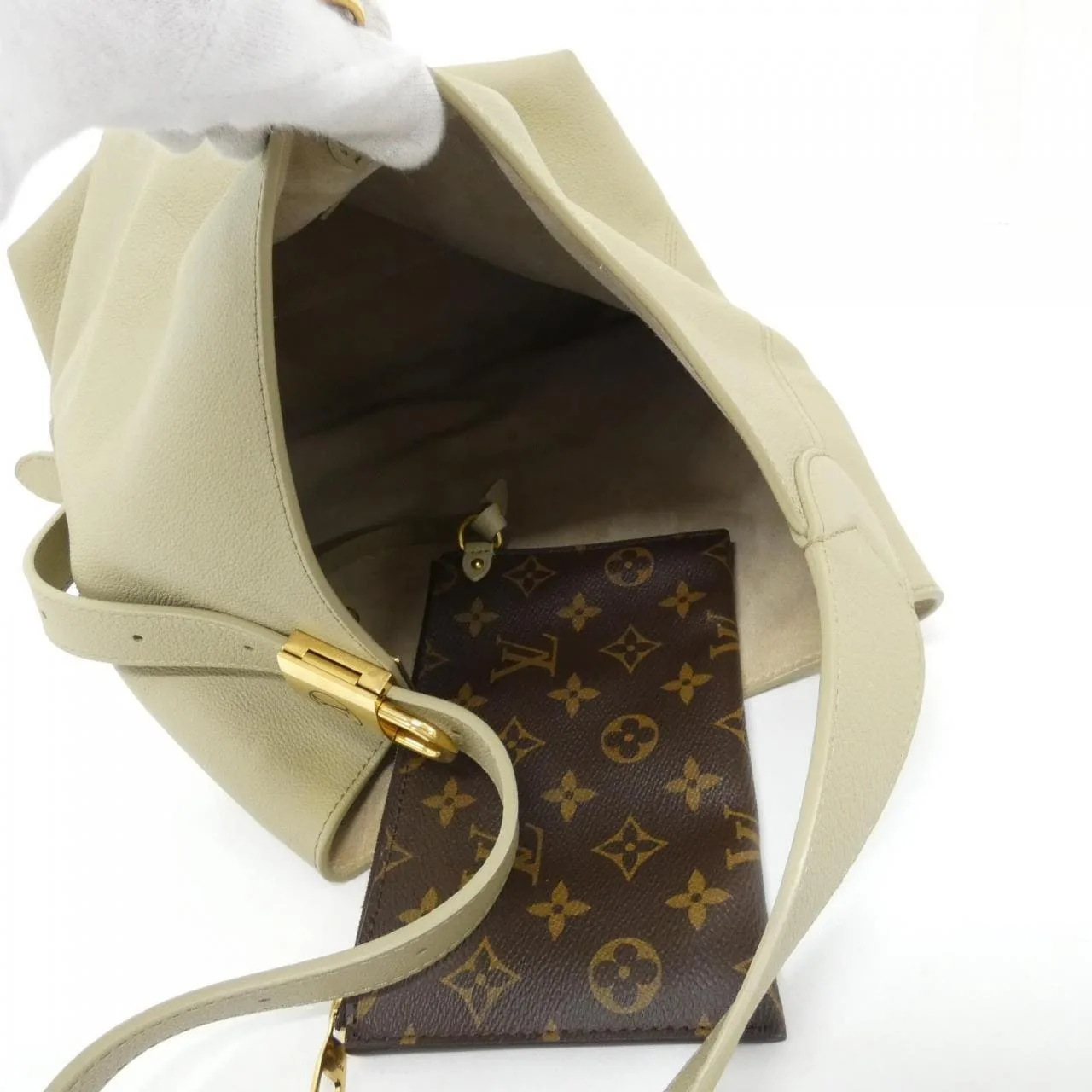 LOUIS VUITTON M25022 Shoulder 黑色 中古品A - 縮圖 7