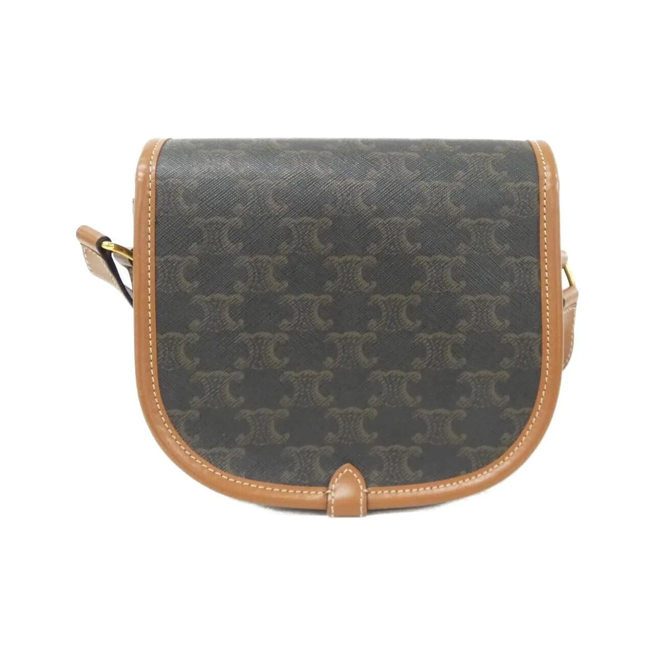 CELINE Triomphe 191502BZJ Shoulder Canvas 黑色 帆布 中古品A - 縮圖 2