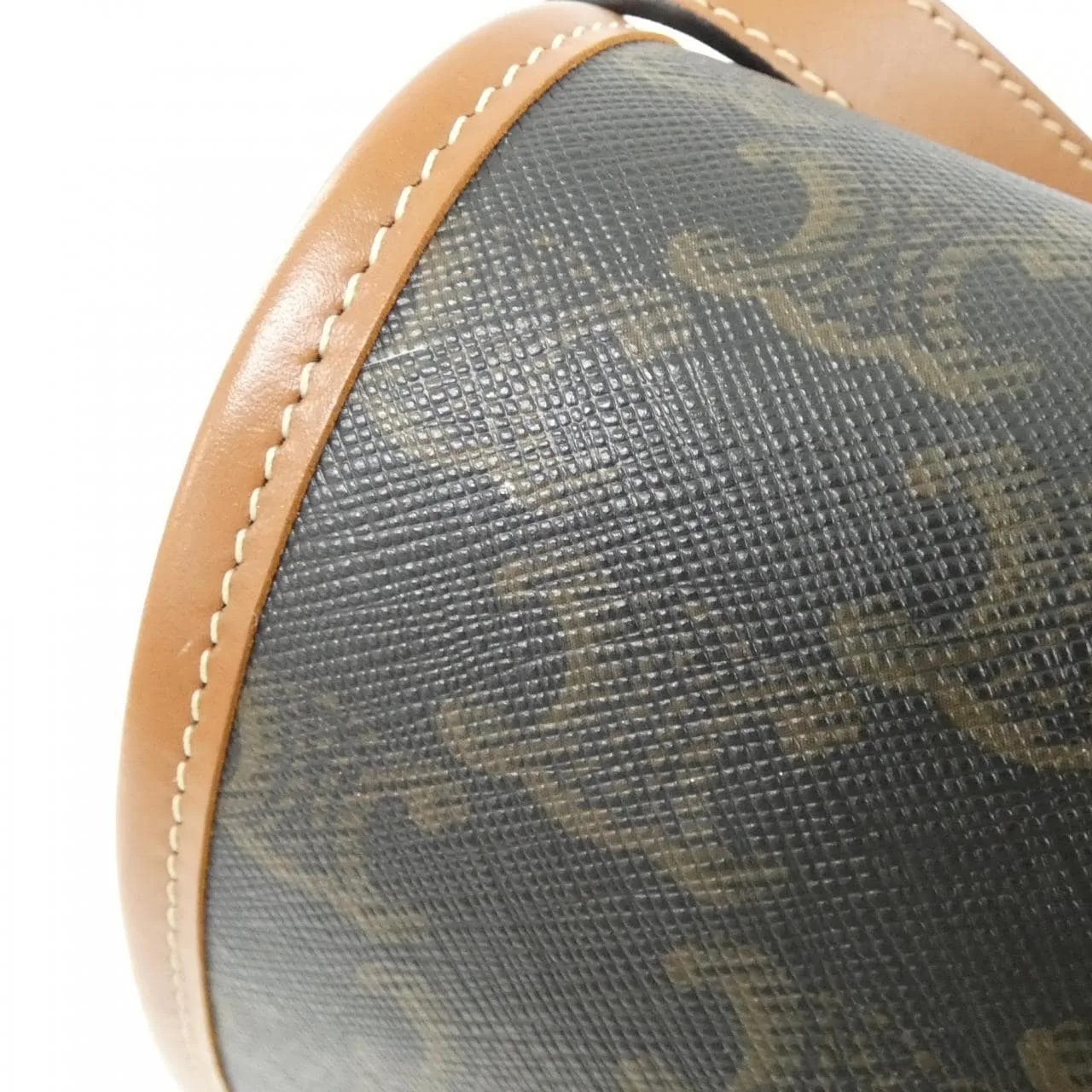 CELINE Triomphe 191502BZJ Shoulder Canvas 黑色 帆布 中古品A - 縮圖 5