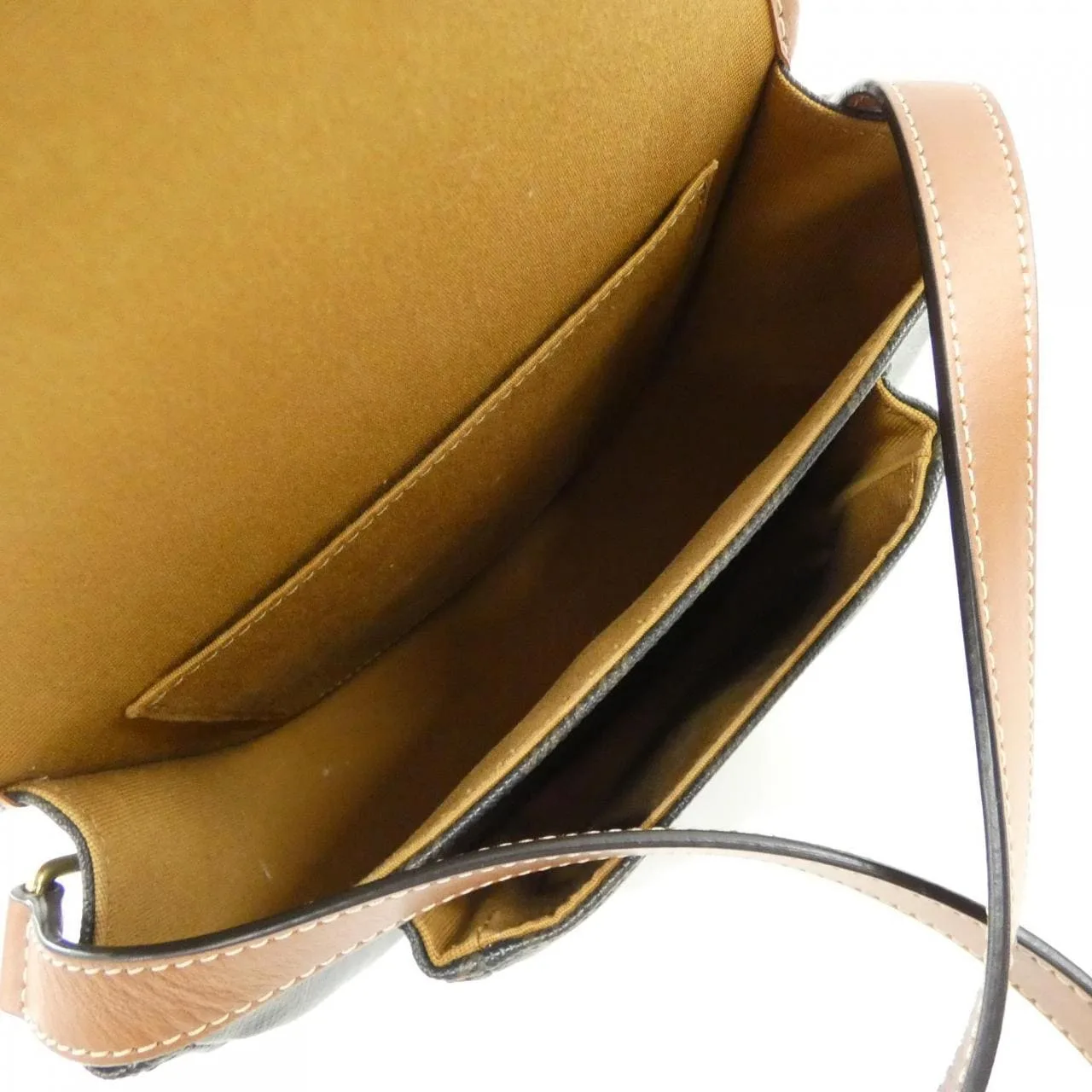 CELINE Triomphe 191502BZJ Shoulder Canvas 黑色 帆布 中古品A - 縮圖 7