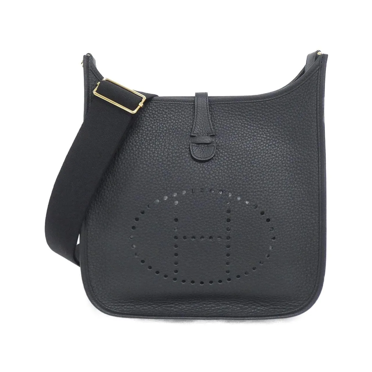 HERMES Evelyne 056277CC Shoulder Clemence Black